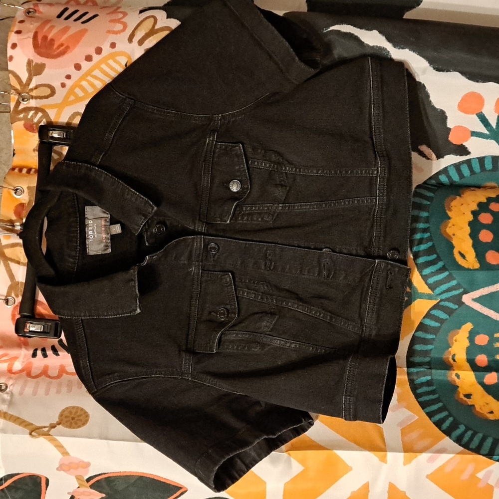 Torrid Size 2 Black Denim Jacket